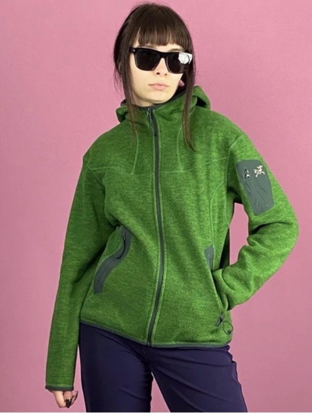 Arc'teryx Women's Green Vintage Fleece Jacket